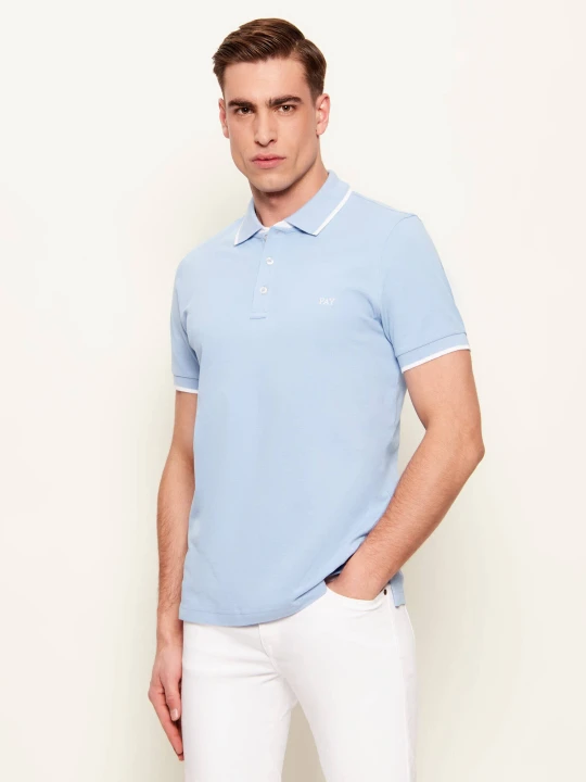 Zdjęcie produktu Fay Polo | Slim Fit błękitny