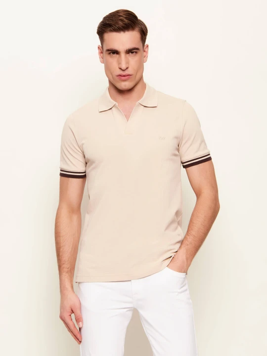 Zdjęcie produktu Fay Polo | Slim Fit beżowy