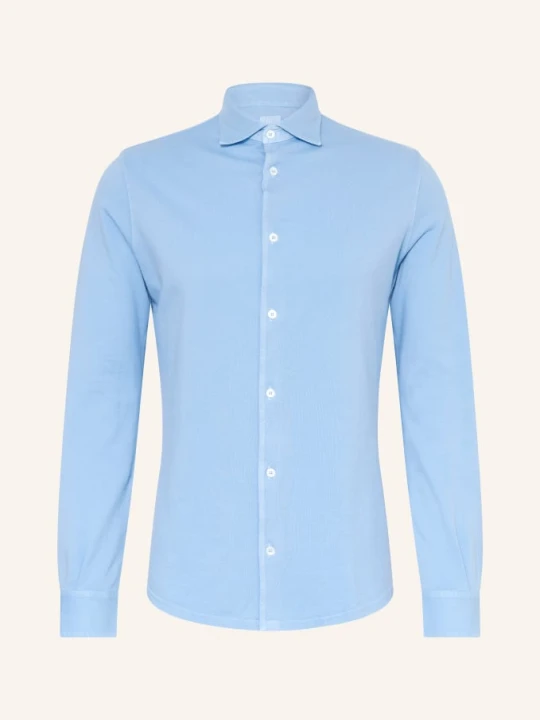 Zdjęcie produktu Fedeli Koszula Pikowana Stelve Slim Fit blau JASNONIEBIESKI
