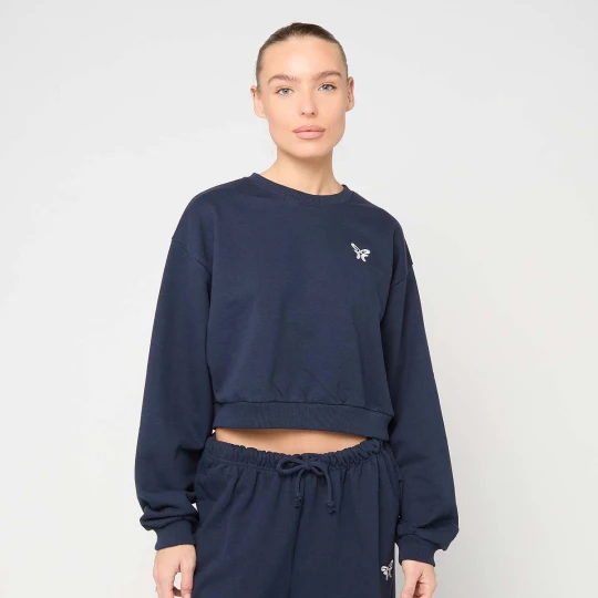 Zdjęcie produktu Cropped Terry Crewneck Felicious niebieski