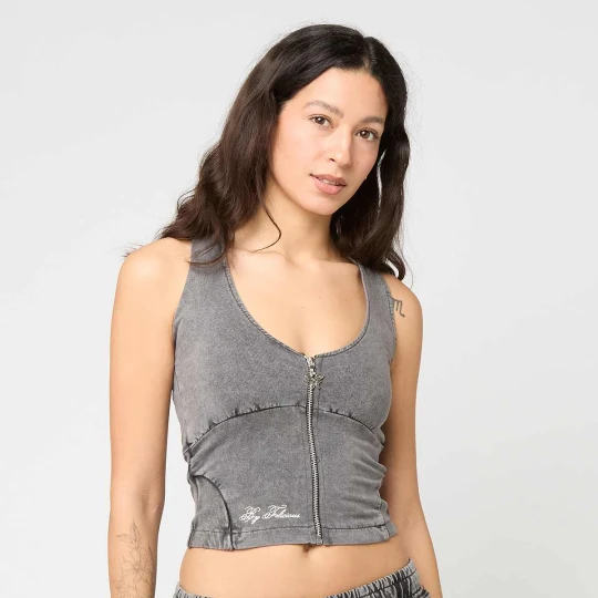 Zdjęcie produktu Washed Sweat Vest Felicious szary
