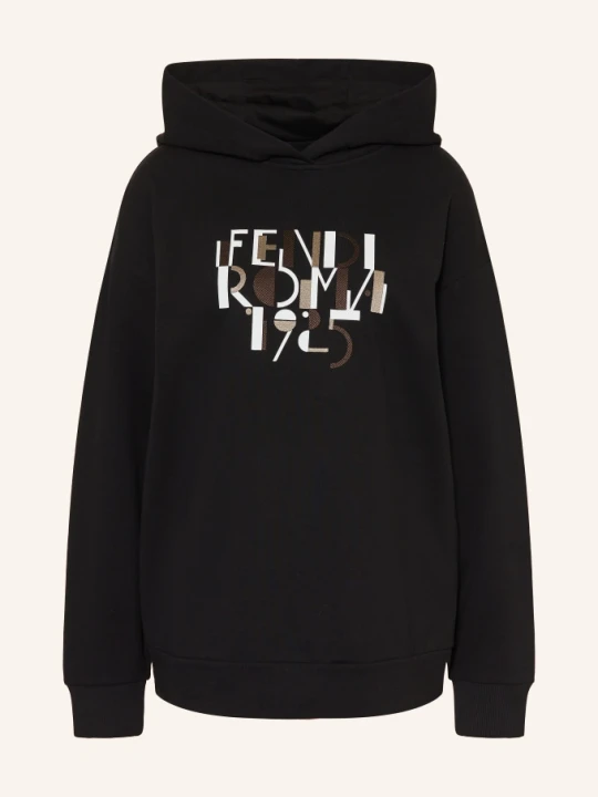 Zdjęcie produktu Fendi Bluza Z Kapturem Oversize schwarz CZARNY