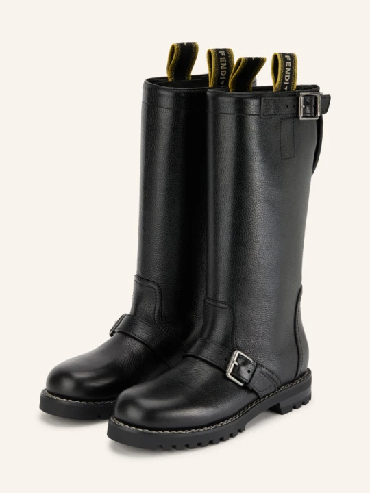 Zdjęcie produktu Fendi Botki Motocyklowe schwarz CZARNY