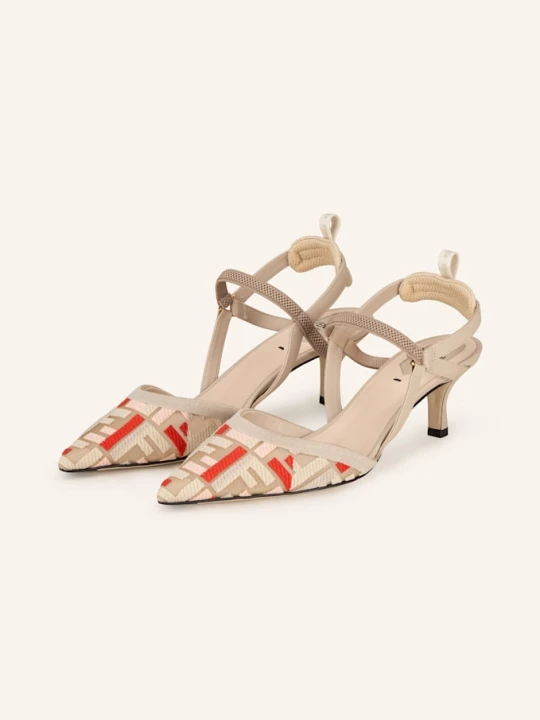 Zdjęcie produktu Fendi Czółenka Z Odkrytą Piętą beige