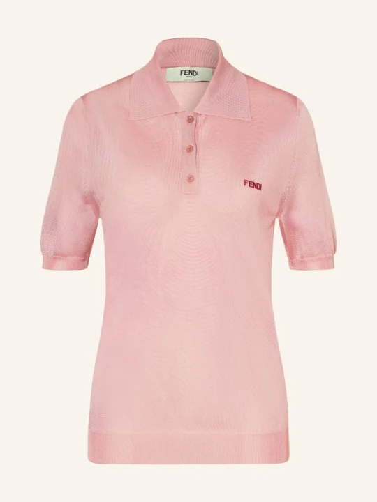 Zdjęcie produktu Fendi Dzianinowa Koszulka Polo pink