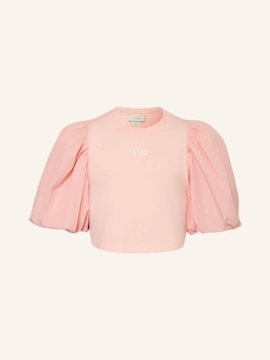 Zdjęcie produktu Fendi Koszulka Z Mieszanki Materiałów rosa BLADORÓŻOWY