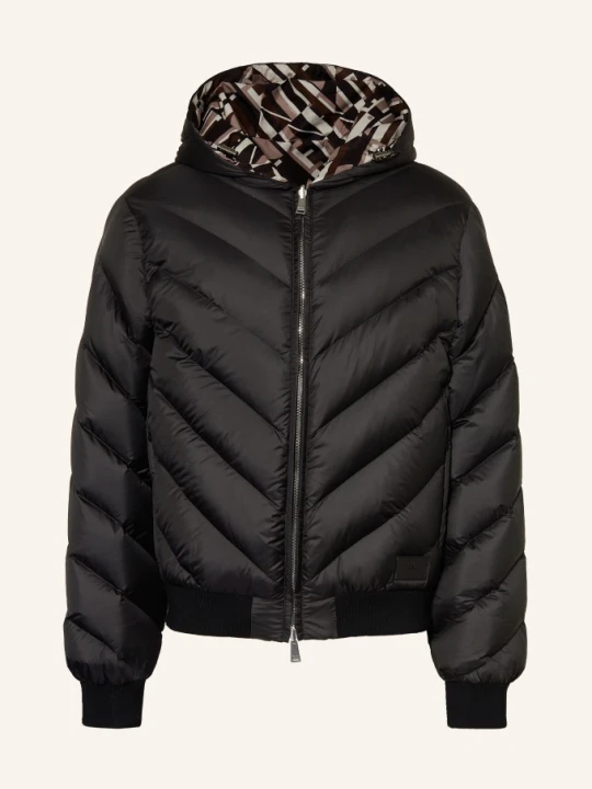 Zdjęcie produktu Fendi Kurtka Puchowa Dwustronna schwarz czarny
