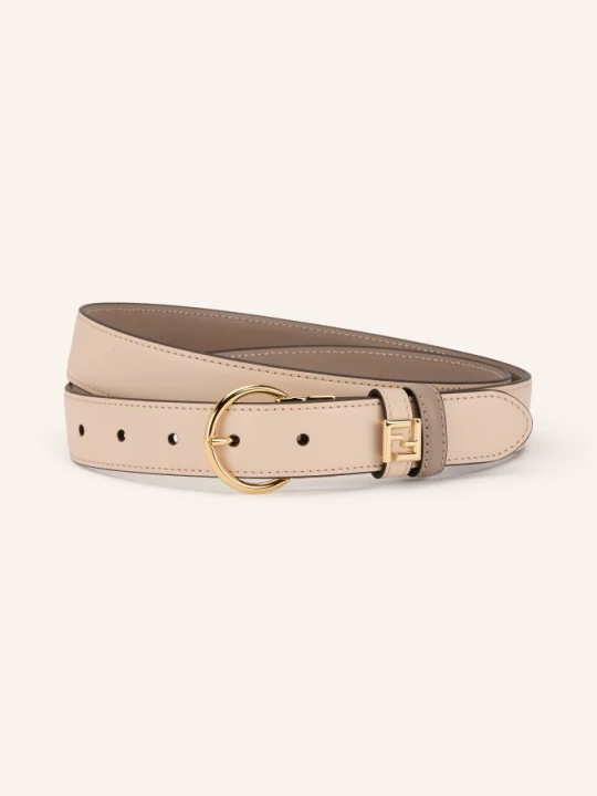 Zdjęcie produktu Fendi Pasek Skórzany Dwustronny beige BLADORÓŻOWY