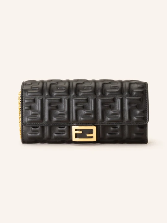 Zdjęcie produktu Fendi Portfel Na Łańcuszku Continent schwarz CZARNY