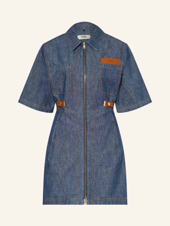 Zdjęcie produktu Fendi Sukienka Dżinsowa blau beżowy