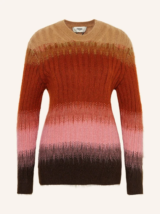 Zdjęcie produktu Fendi Sweter Z Moheru braun brązowy