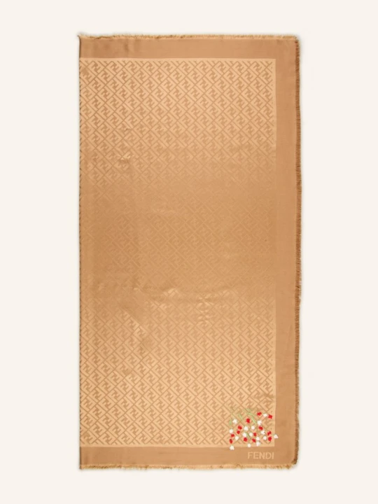Zdjęcie produktu Fendi Szalik Z Jedwabiem beige
