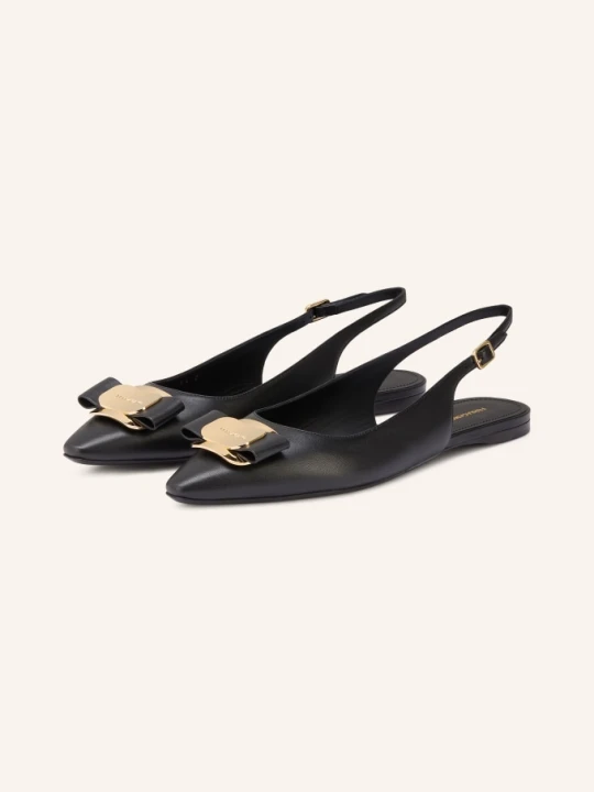 Zdjęcie produktu Ferragamo Baleriny Slingball New Vara schwarz CZARNY