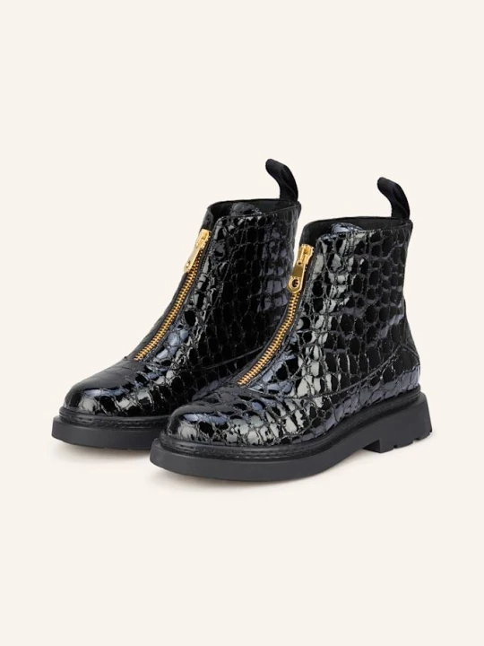 Zdjęcie produktu Ferragamo Botki Lakierowane schwarz CZARNY