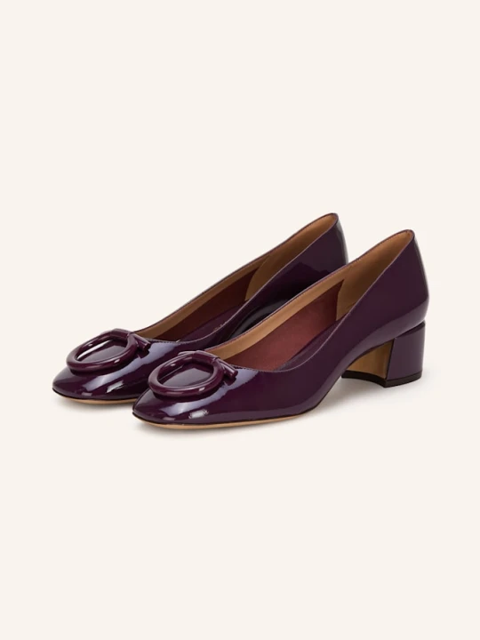Zdjęcie produktu Ferragamo Czółenka Lakierowane Mara 40 rot CIEMNOCZERWONY
