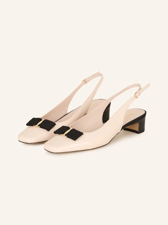 Zdjęcie produktu Ferragamo Czółenka Z Odkrytą Piętą beige