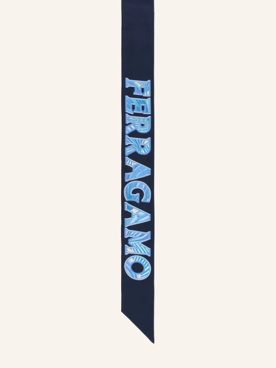 Zdjęcie produktu Ferragamo Jedwabny Szalik blau