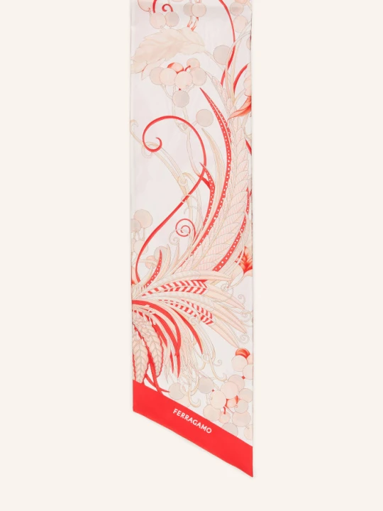 Zdjęcie produktu Ferragamo Jedwabny Szalik rot