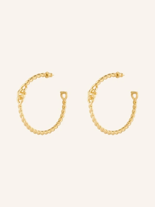 Zdjęcie produktu Ferragamo Kolczyki Koła Torchon gold
