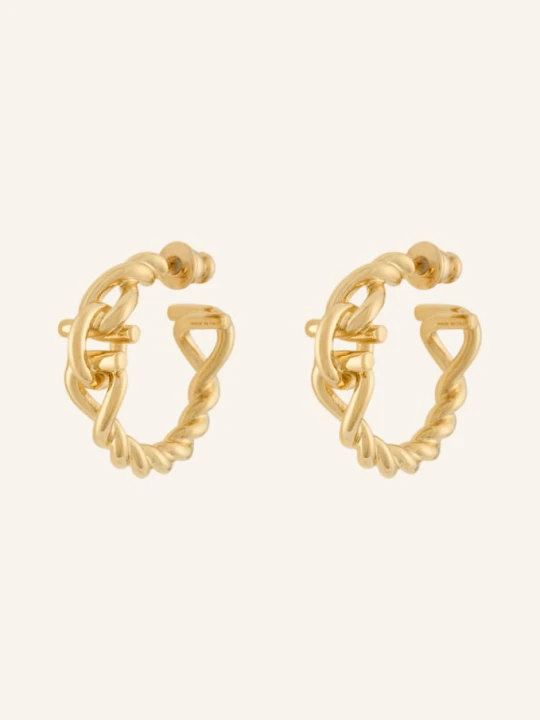 Zdjęcie produktu Ferragamo Kreolki Koła Gancini Torchon gold