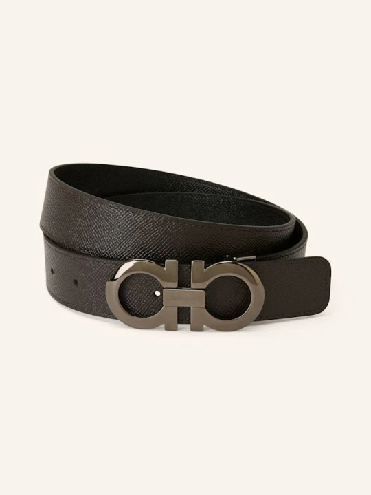 Zdjęcie produktu Ferragamo Pasek Skórzany braun CZARNY