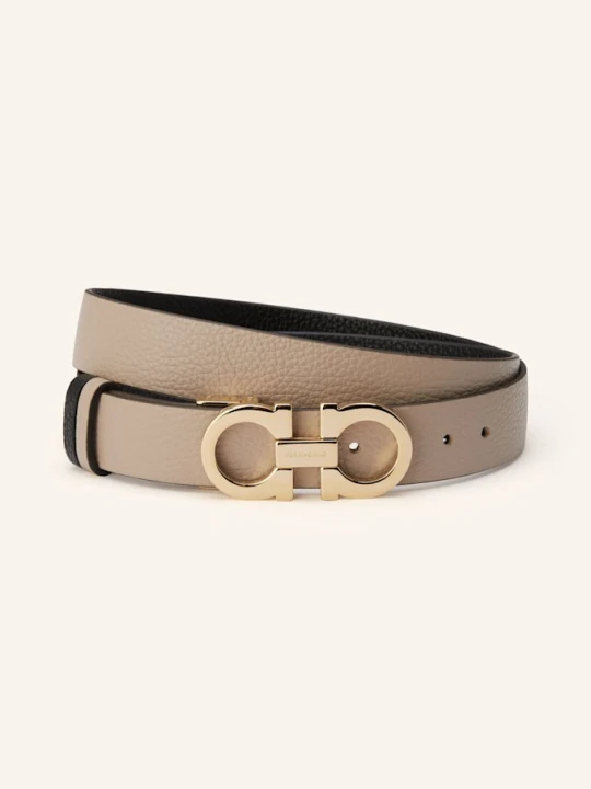 Zdjęcie produktu Ferragamo Pasek Skórzany Donna, Dwustronny beige