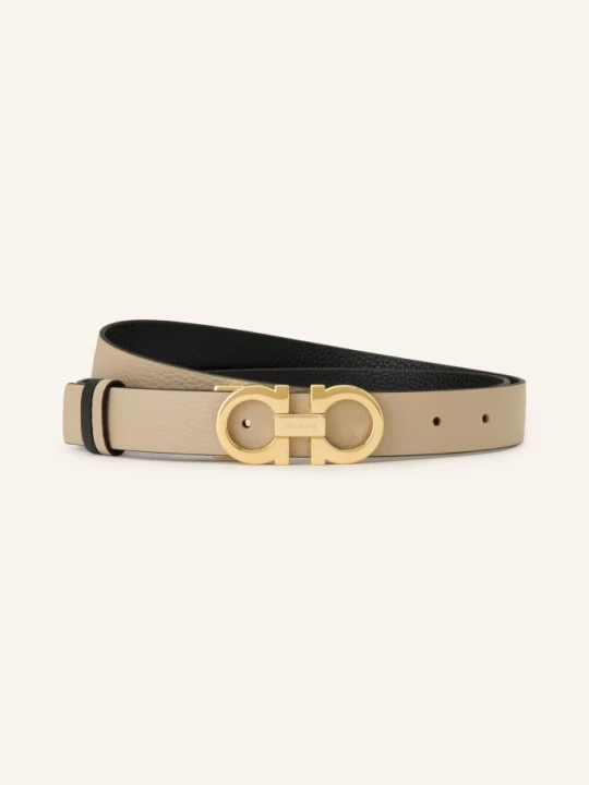 Zdjęcie produktu Ferragamo Pasek Skórzany Dwustronny beige brązowy
