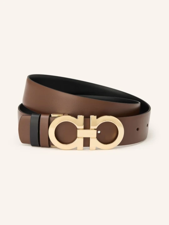 Zdjęcie produktu Ferragamo Pasek Skórzany Dwustronny braun