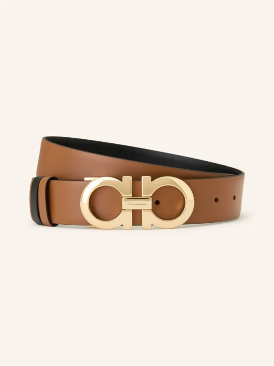 Zdjęcie produktu Ferragamo Pasek Skórzany Dwustronny braun brązowy