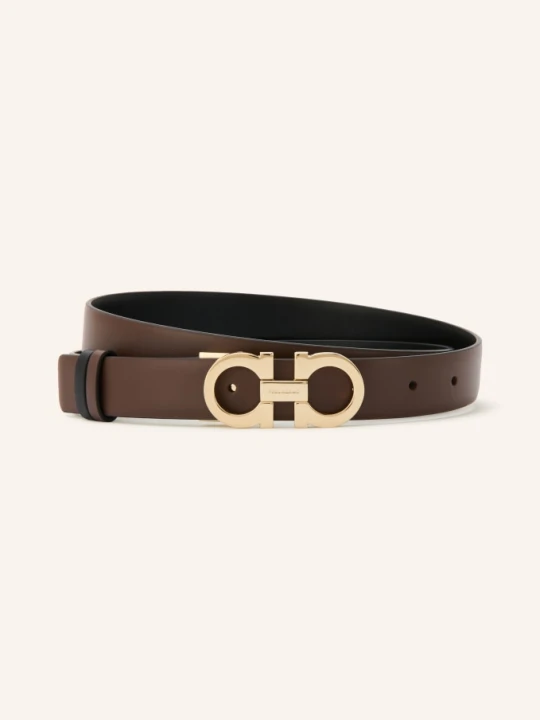 Zdjęcie produktu Ferragamo Pasek Skórzany Dwustronny braun brązowy