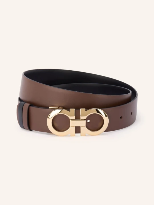 Zdjęcie produktu Ferragamo Pasek Skórzany Dwustronny braun brązowy