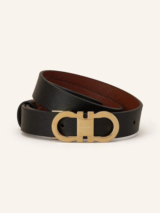 Zdjęcie produktu Ferragamo Pasek Skórzany Dwustronny schwarz