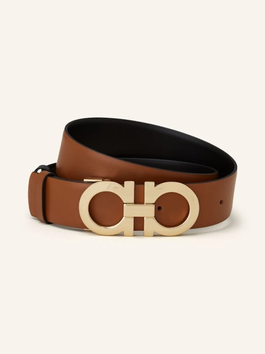 Zdjęcie produktu Ferragamo Pasek Skórzany Dwustronny schwarz