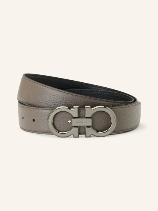 Zdjęcie produktu Ferragamo Pasek Skórzany Dwustronny schwarz