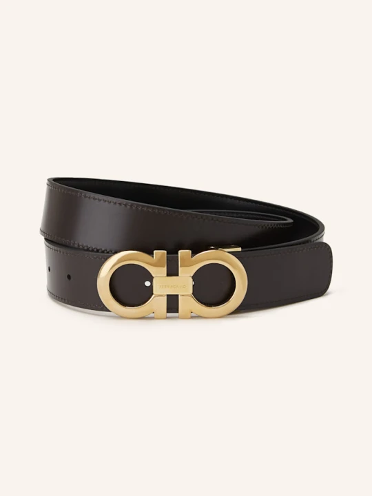 Zdjęcie produktu Ferragamo Pasek Skórzany schwarz CZARNY