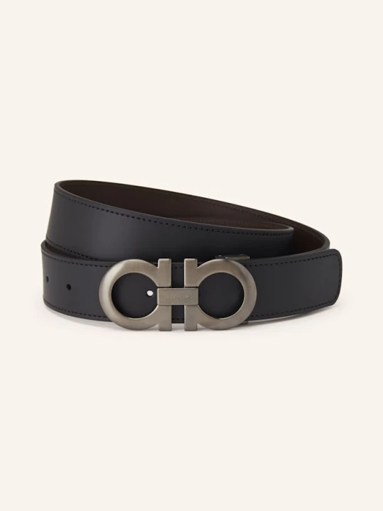 Zdjęcie produktu Ferragamo Pasek Skórzany schwarz CZARNY