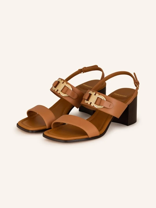 Zdjęcie produktu Ferragamo Sandały Na Obcasie braun BRĄZOWY