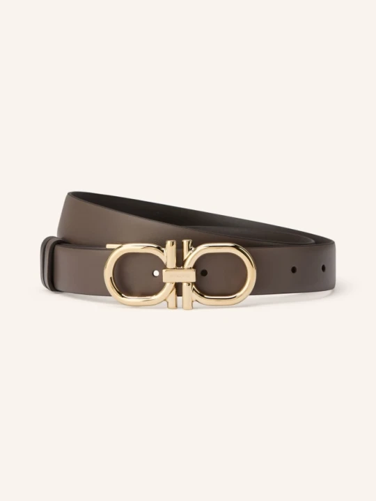 Zdjęcie produktu Ferragamo Skórzany Pasek Dwustronny grau brązowy