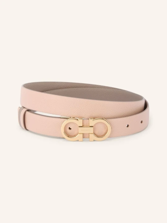 Zdjęcie produktu Ferragamo Skórzany Pasek Dwustronny rosa brązowy