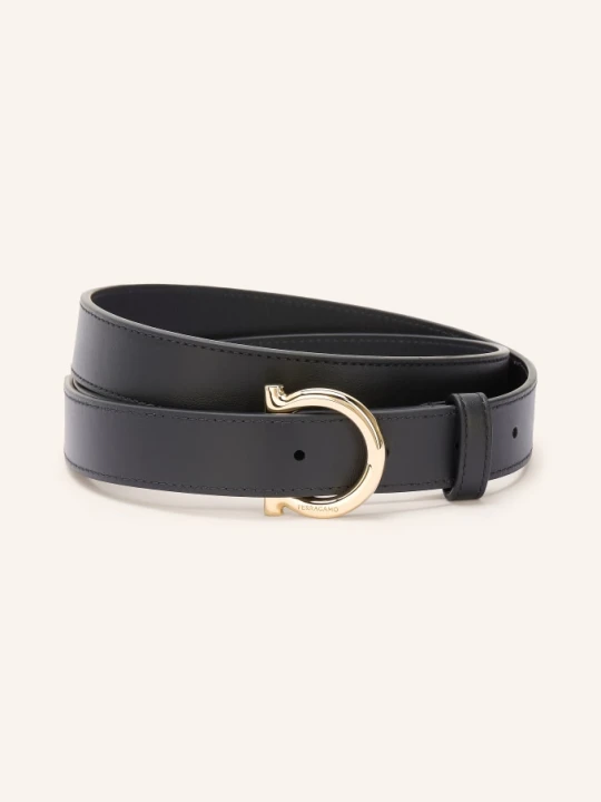 Zdjęcie produktu Ferragamo Skórzany Pasek schwarz CZARNY