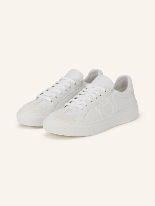 Zdjęcie produktu Ferragamo Sneakersy Gancini weiss BIAŁY