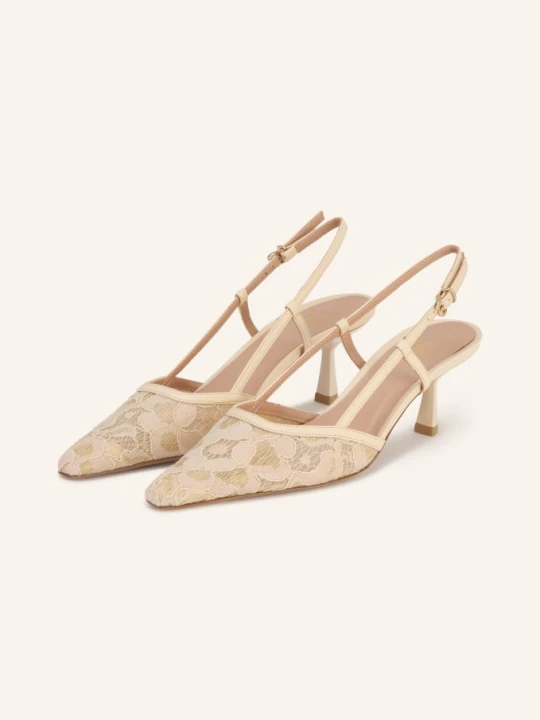 Zdjęcie produktu Festa Slingpumps Palmy Pizzo weiss KREMOWY