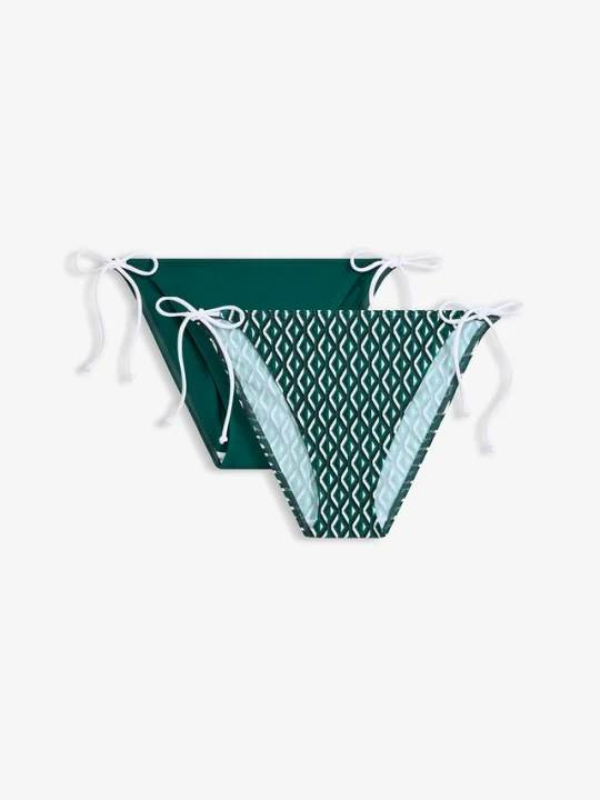 Zdjęcie produktu Figi bikini (2 pary) BonPrix zielony