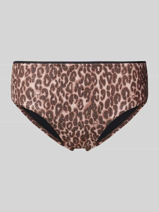 Zdjęcie produktu Figi bikini ze średnim stanem w zwierzęcym wzorze JOOP! Beżowy