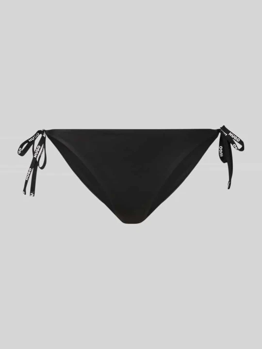 Zdjęcie produktu Figi bikini w kroju regular fit z detal z logo Hugo Czarny