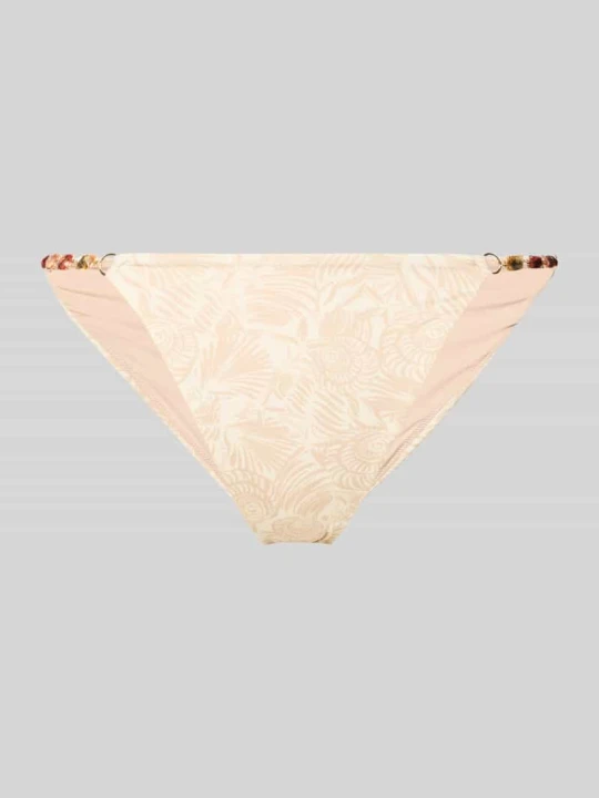 Zdjęcie produktu Figi bikini o kroju slim fit z obszyciem ozdobnymi kamieniami model 'Marina' Guess Beżowy