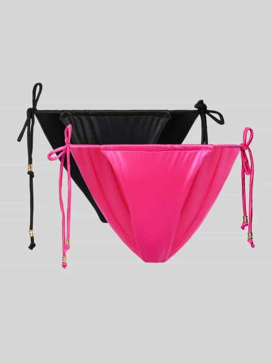 Zdjęcie produktu Figi bikini w zestaw 2 szt. z bocznym wiązanie model 'AMNESIA Dorina Mocnoróżowy