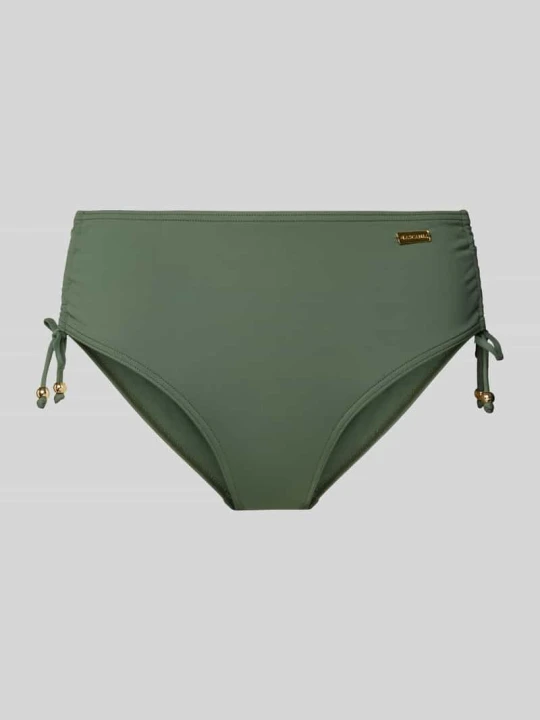 Zdjęcie produktu Figi bikini z aplikacją z logo Lascana Oliwkowy