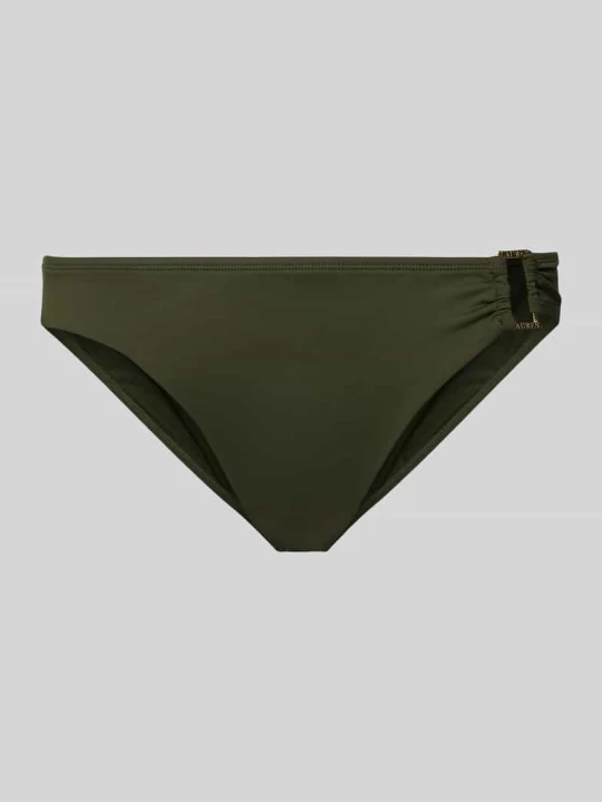 Zdjęcie produktu Figi bikini z aplikacją z logo Lauren Ralph Lauren Khaki