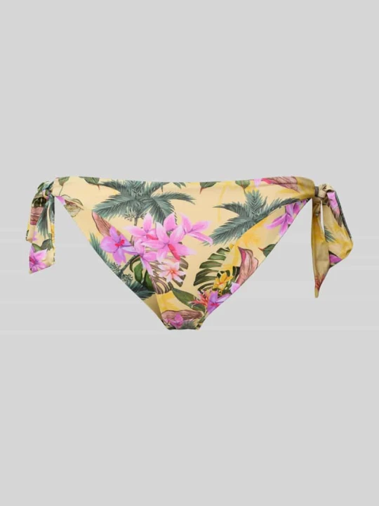 Zdjęcie produktu Figi bikini z bocznym wiązaniem model ‘Rina’ Banana Moon Jasnożółty
